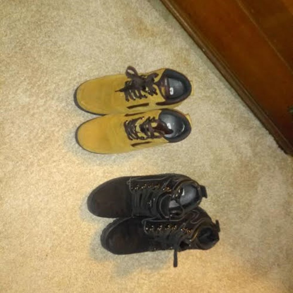 2 pair of hiking shoes